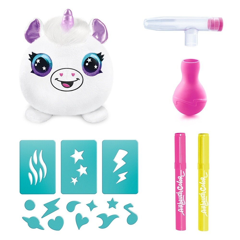 Airbrush - Peluche Mystère Néon Mini à Colorier