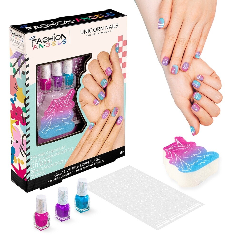 Ens. de création d&#39;ongles Licorne