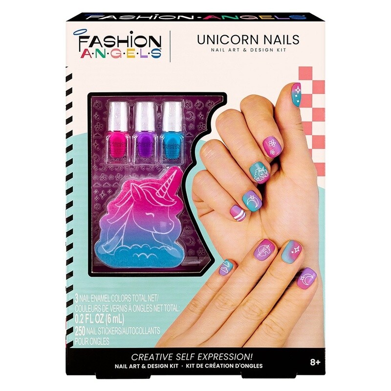 Ens. de création d'ongles Licorne