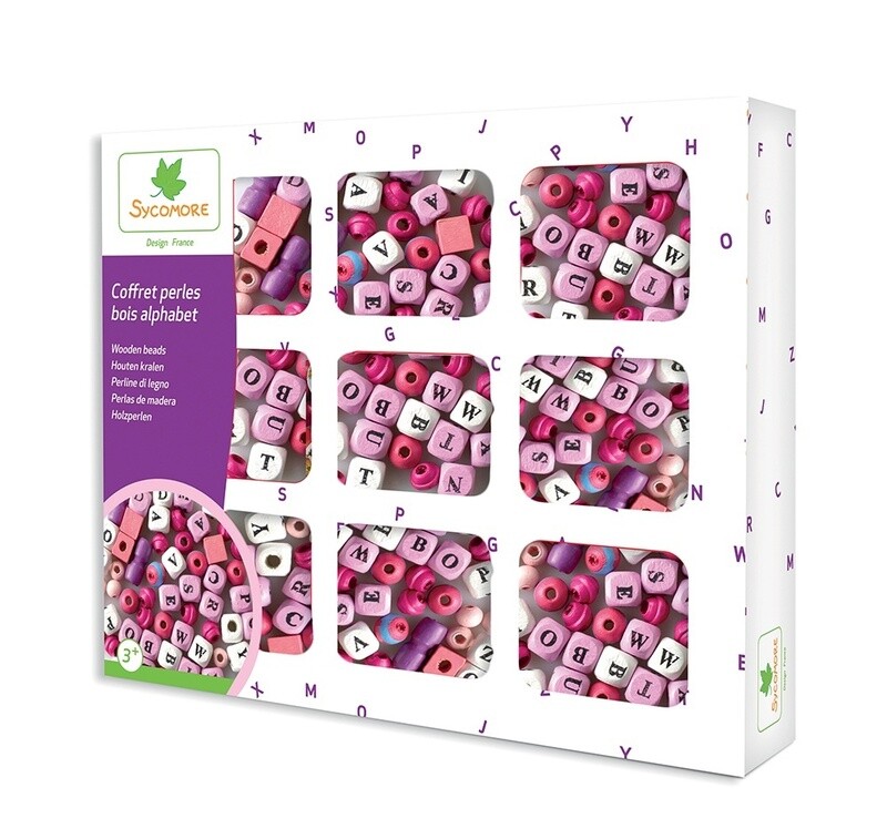 Coffret Perles de Bois - Alphabet