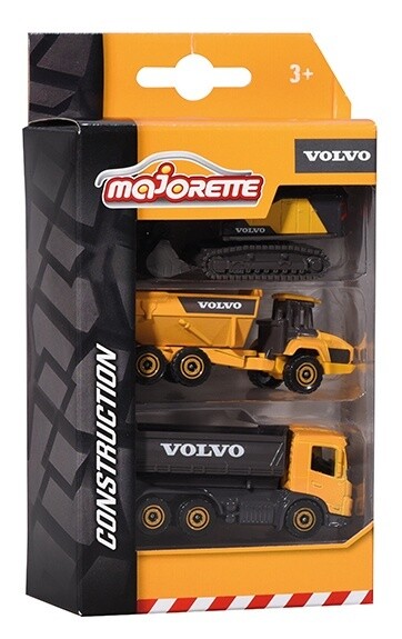 Ensemble de 3 Construction Volvo 1:64