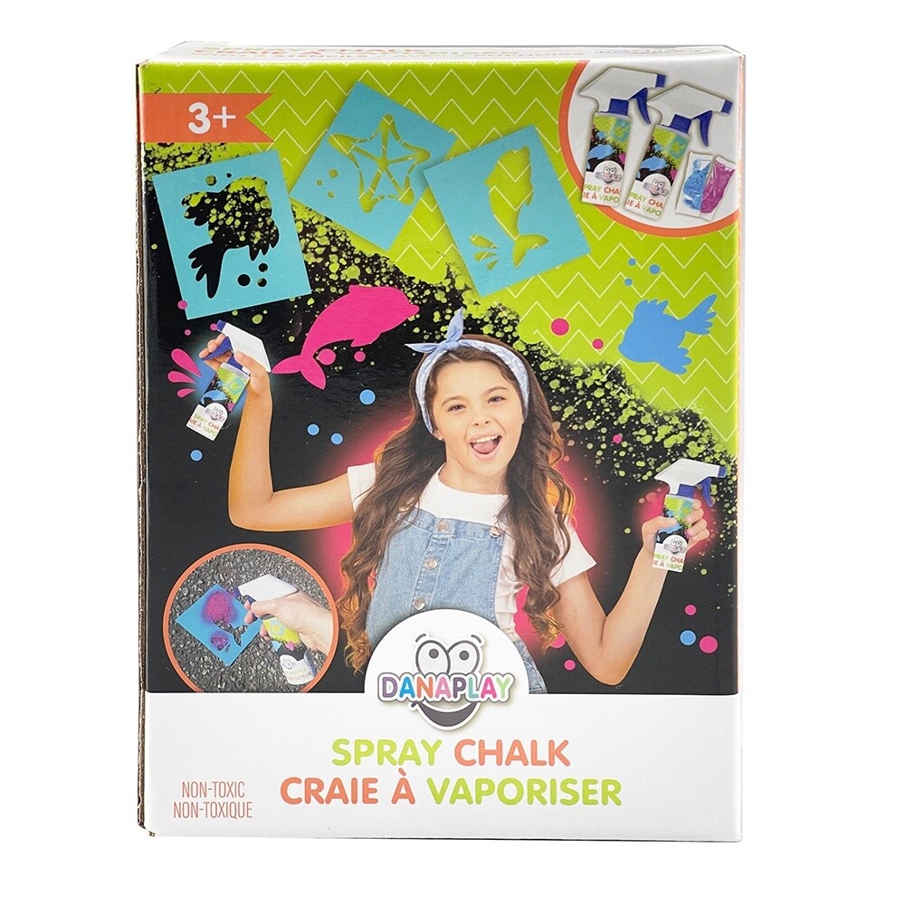 Craie à vaporiser et pochoirs