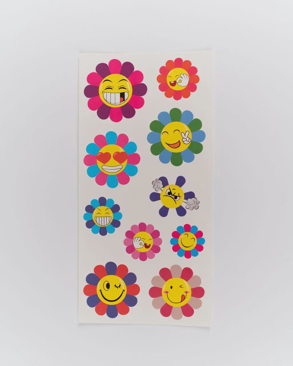 Tatouages Temporaires - Fleur/Émoji