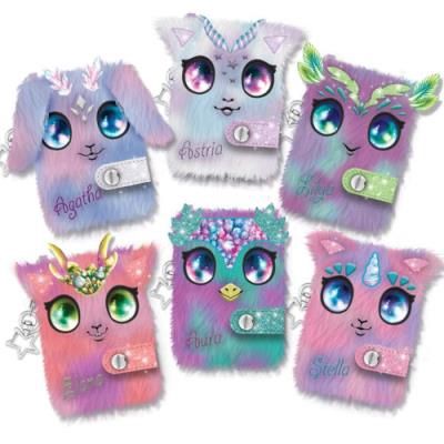 Mini carnet porte-clés en peluche