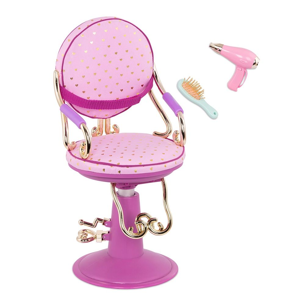 Mobilier OG / Chaise de coiffeur Mauve
