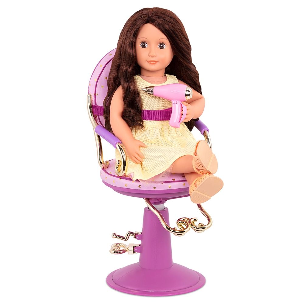 Mobilier OG / Chaise de coiffeur Mauve