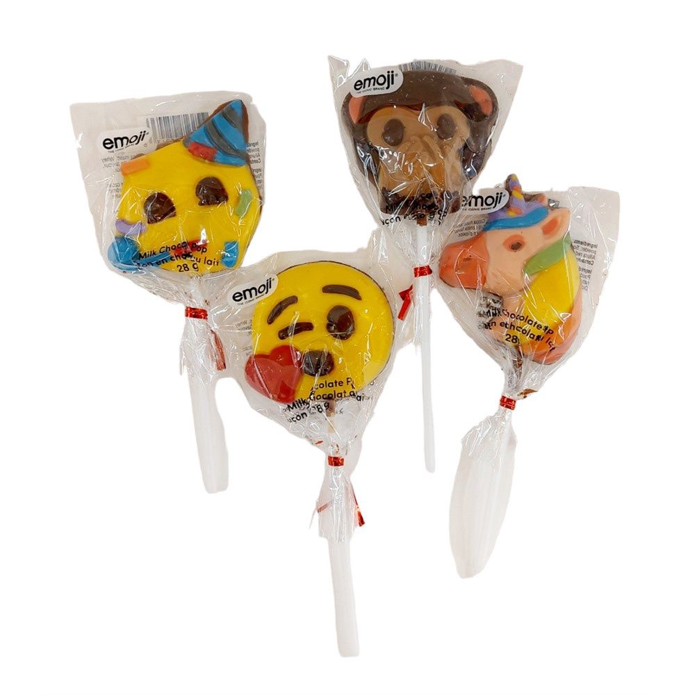 suçons en chocolat 28g, emoji