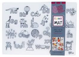 Napperon à Colorier - Alphabet (Clair)
