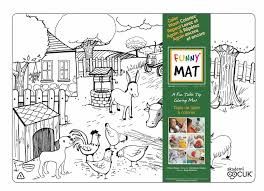 Napperon à Colorier - Vivre à la ferme (Clair)