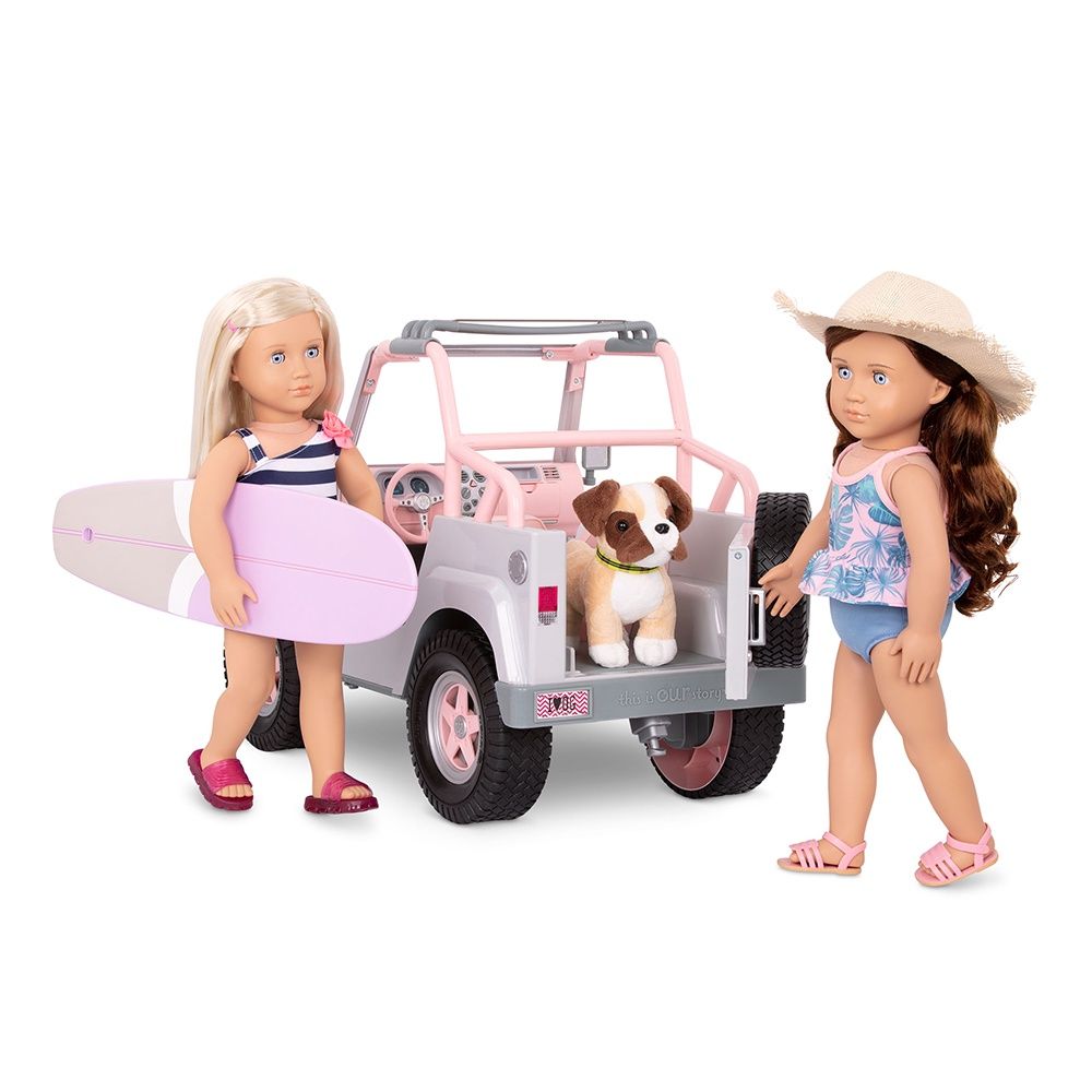 Véhicule OG / Jeep 4x4 &quot;Off Roader&quot; Rose &amp; Gris