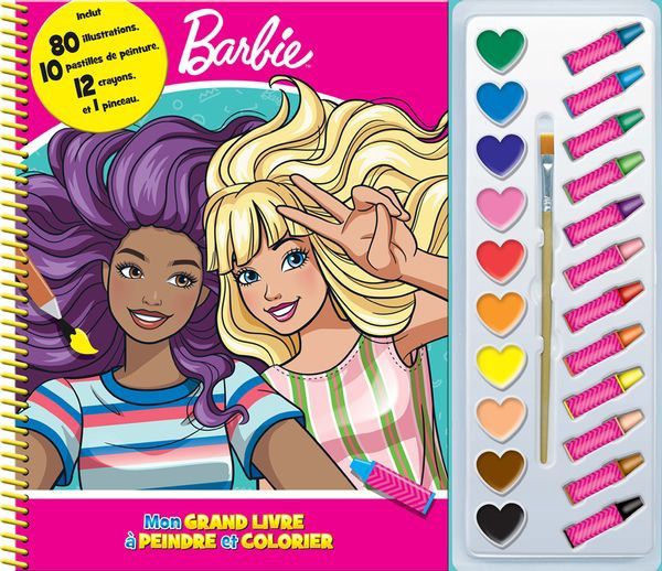 Barbie / Mon grand livre à peindre et colorier