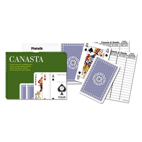 Canasta Double / Jeu de Carte &amp; Feuille de Pointage