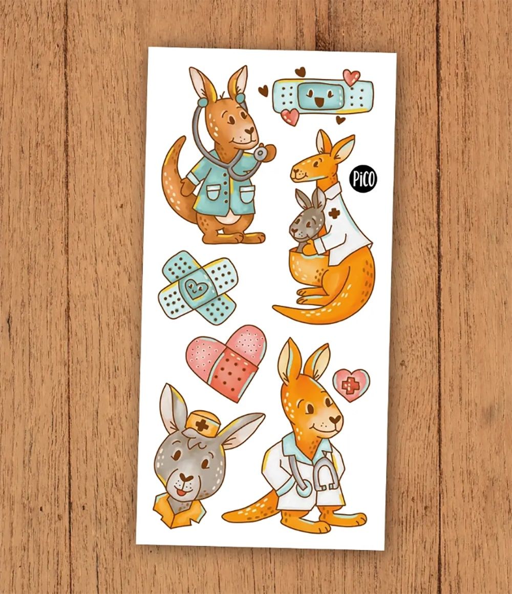 Tatouage Temporaire - Docteur Kangourou