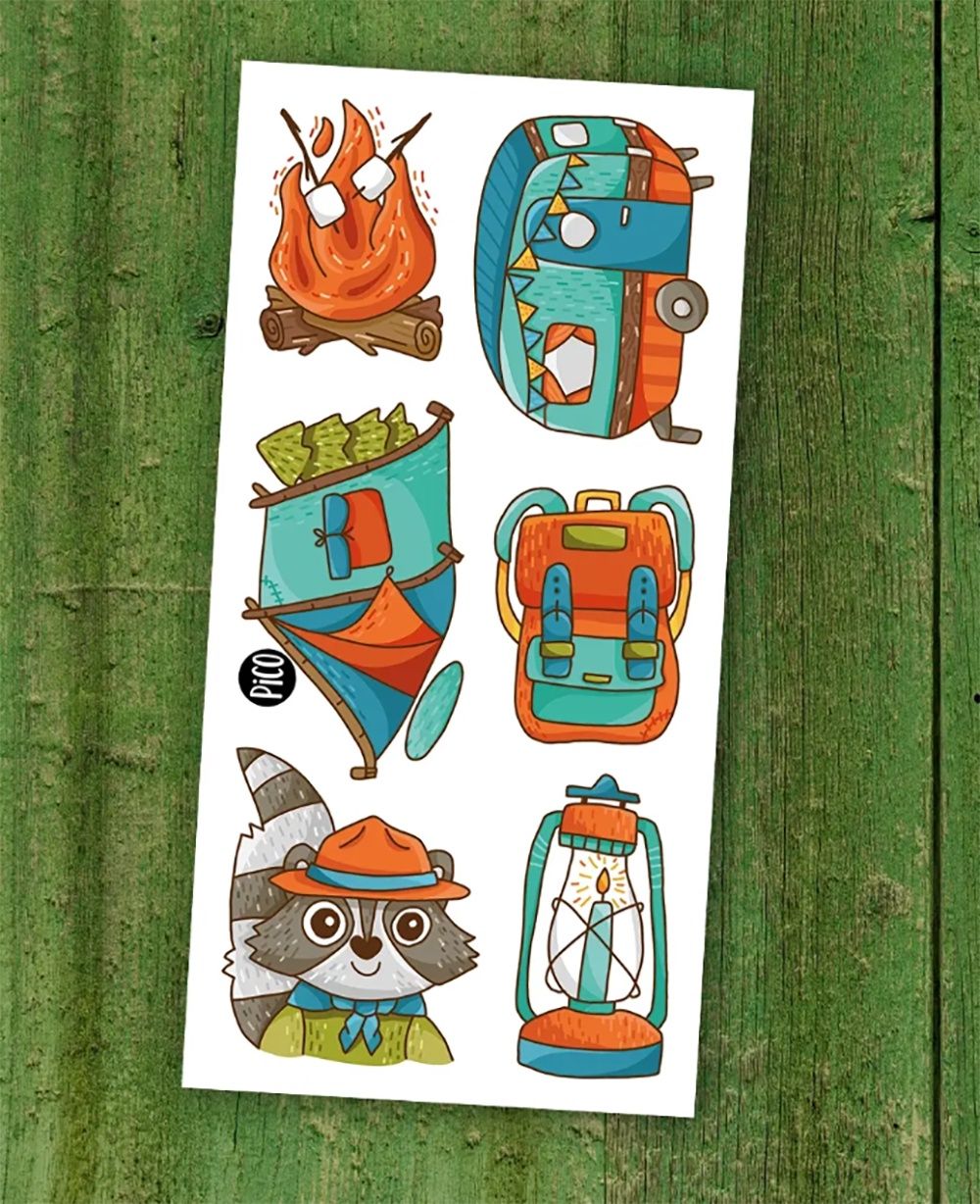 Tatouage Temporaire - Le camping
