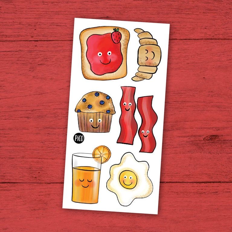 Tatouage Temporaire - Le temps du brunch