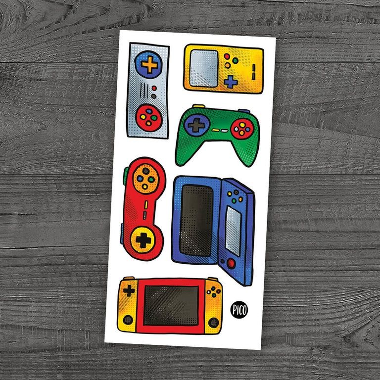 Tatouage Temporaire - Les jeux vidéos