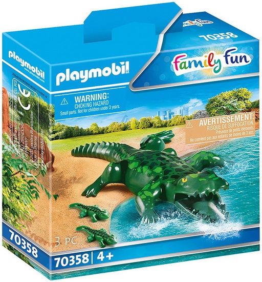 Alligator avec ses petits