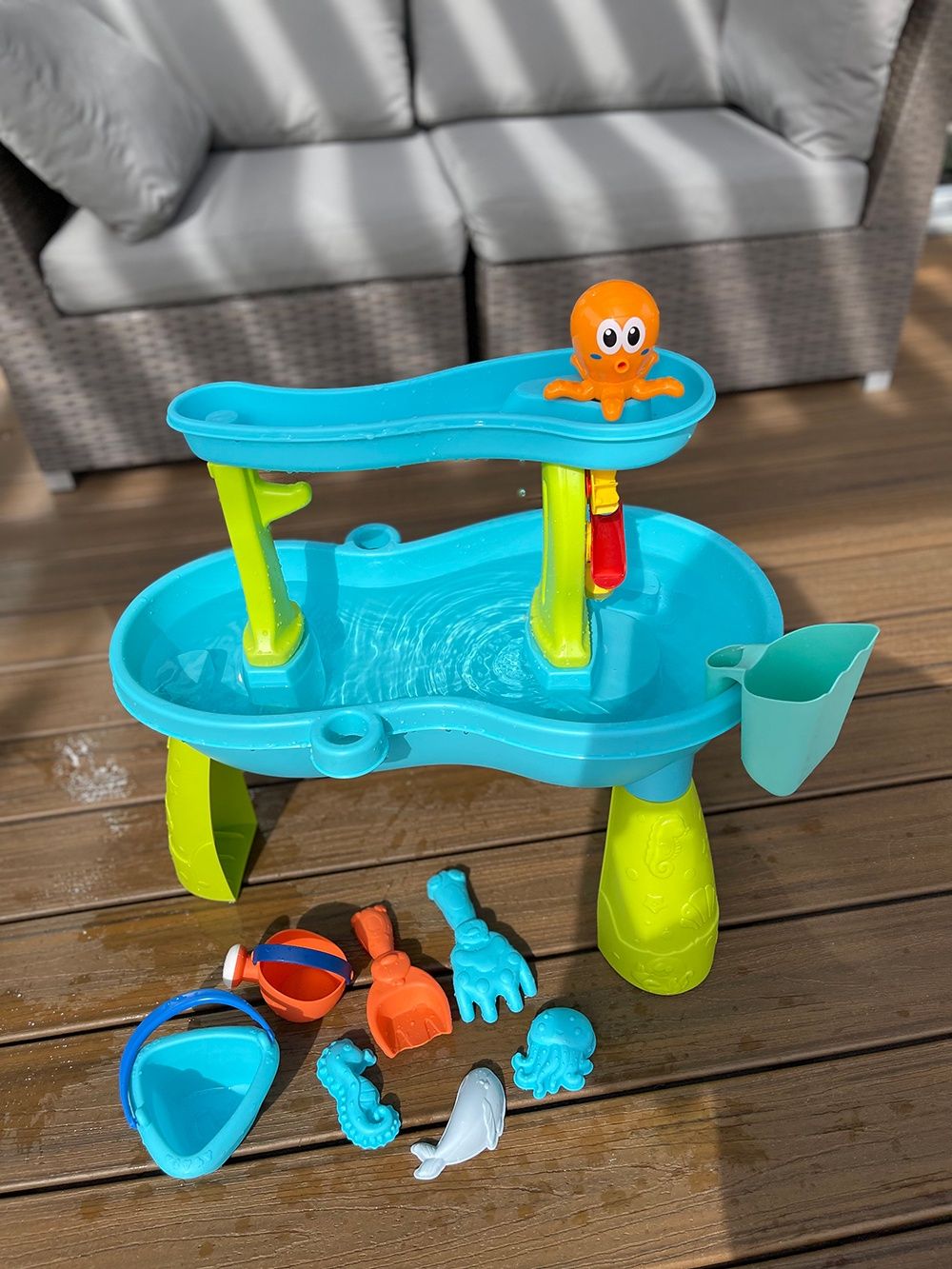 Table Sable et Eau avec accessoires