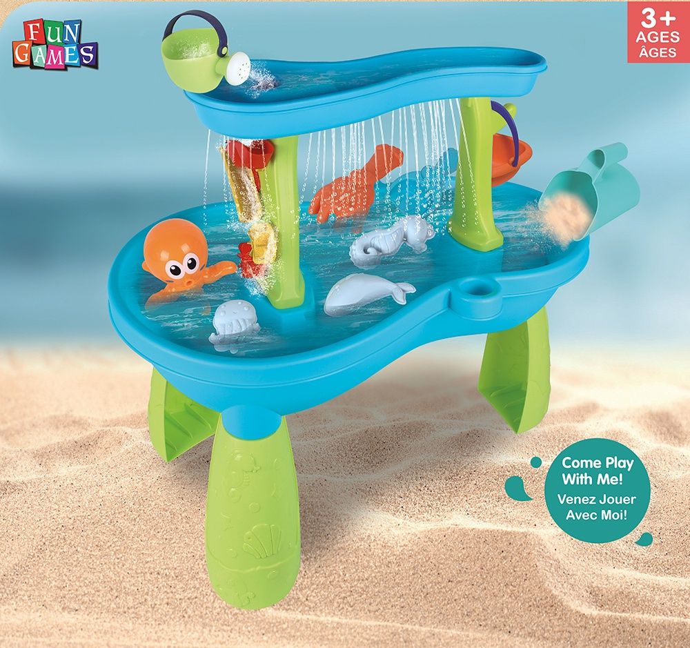 Table Sable et Eau avec accessoires