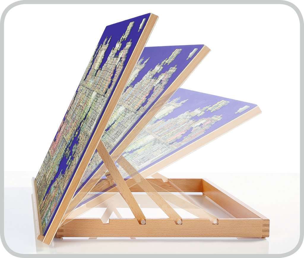 Plateau pour casse-tête en bois