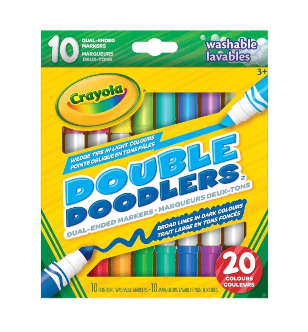 10 crayons Double Doodlers