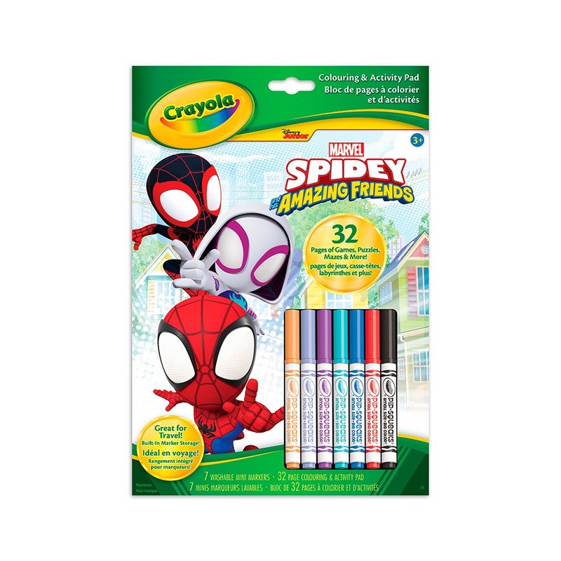 Bloc de pages à colorier et d&#39;activités / Spidey et ses amis (Spidey and His Amazing Friends)