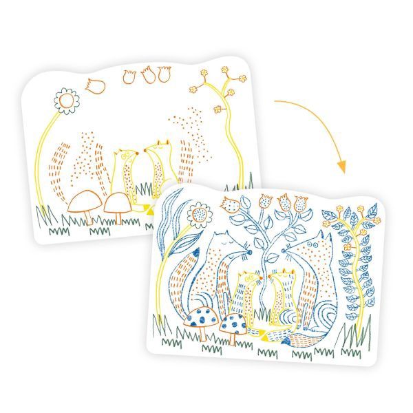 Coloriage / Familles des sous-bois