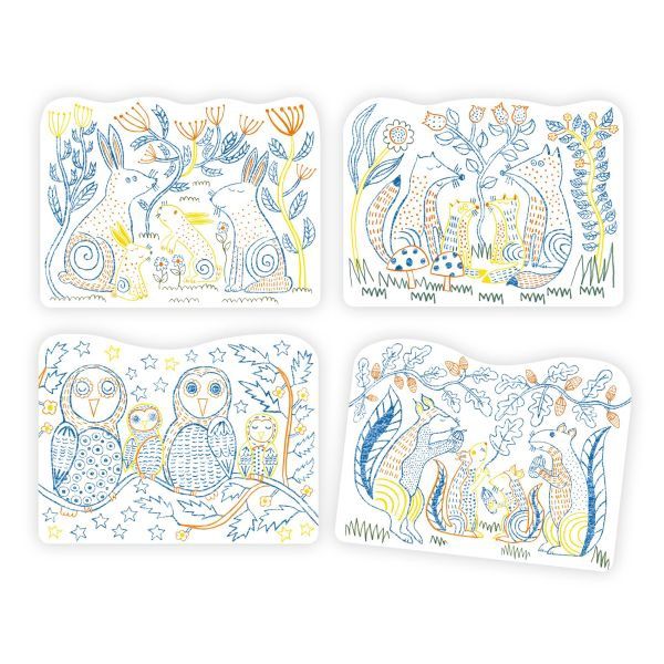 Coloriage / Familles des sous-bois
