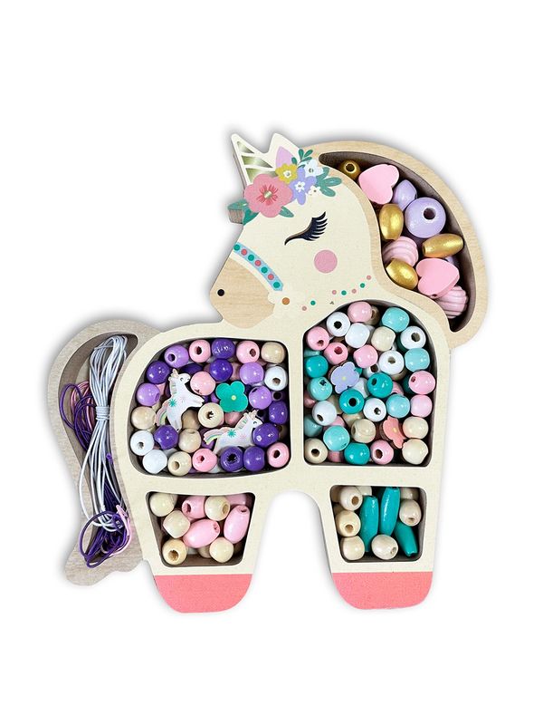 Coffret Perles en Bois / Licorne