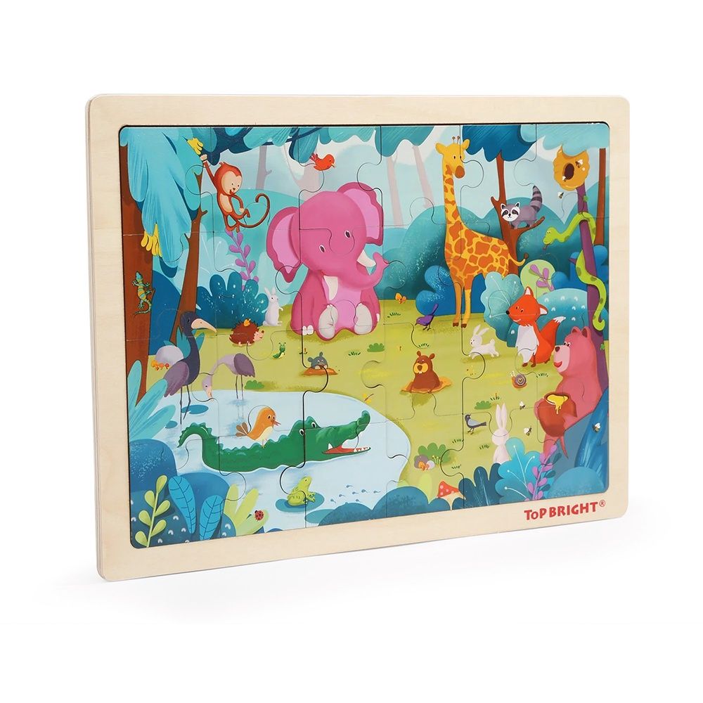 C.T. en bois / Animaux (24 mcx)