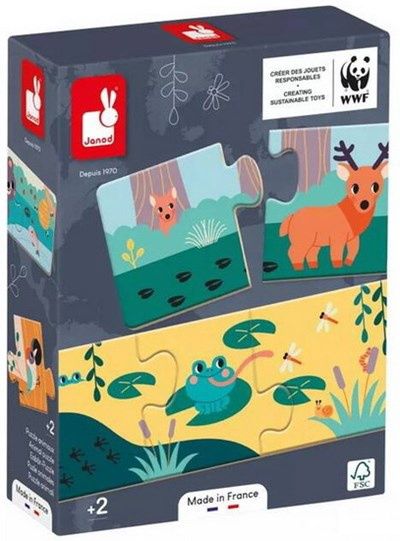 Pz3: Ens. 10 Casse-Tête De 3 Pcs - Empreintes D&#39;Animaux