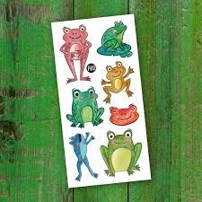 Tatouage Temporaire - La chorales des grenouilles / The Frog Choir