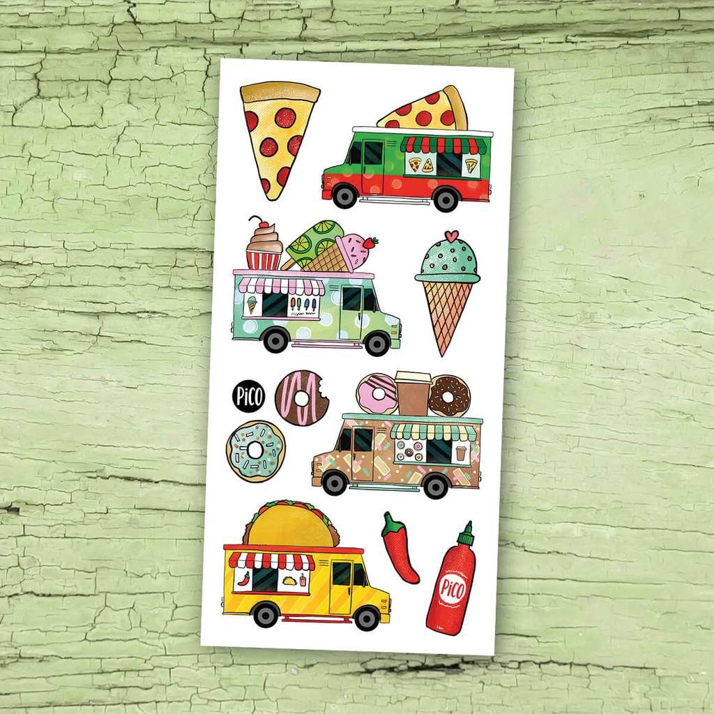 Tatouage Temporaire - Les camions de nourriture / Food trucks
