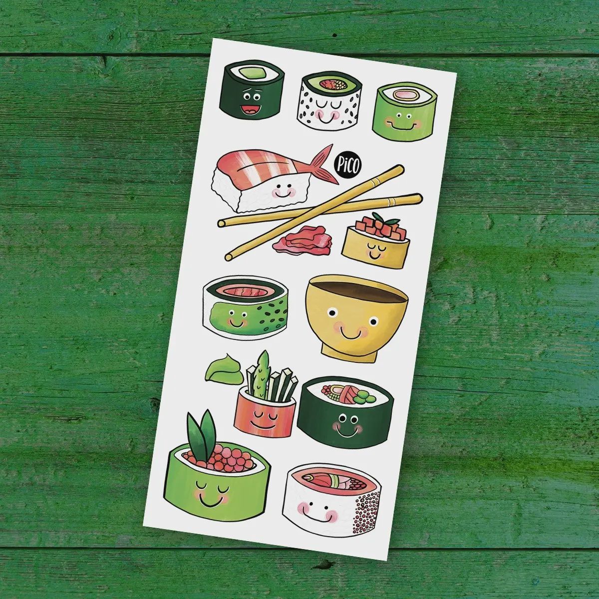 Tatouage Temporaire - Les minis sushis / Mini sushi