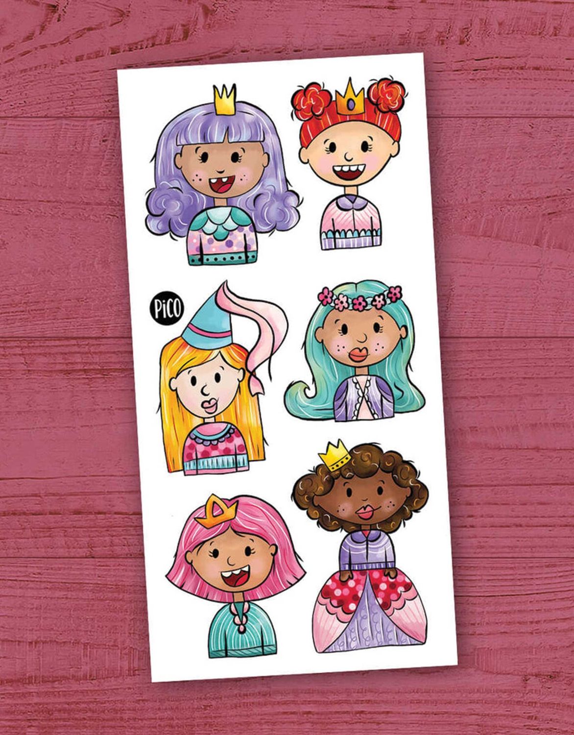 Tatouage Temporaire - Les princesses espiègles / Mischievous Princesses