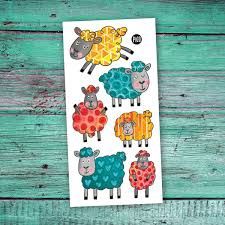 Tatouage Temporaire - Sautent les moutons / The jumping sheep