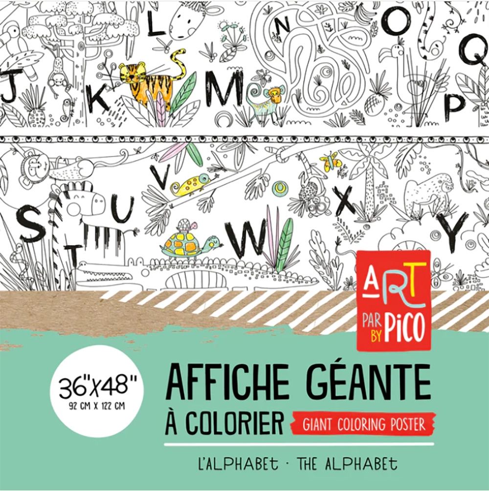Coloriage Géant - L&#39;alphabet / The alphabet