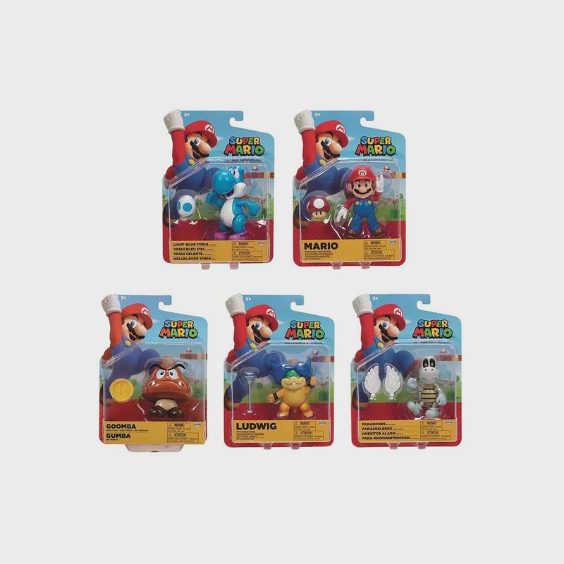 Figurines Posable Super Mario (4")
