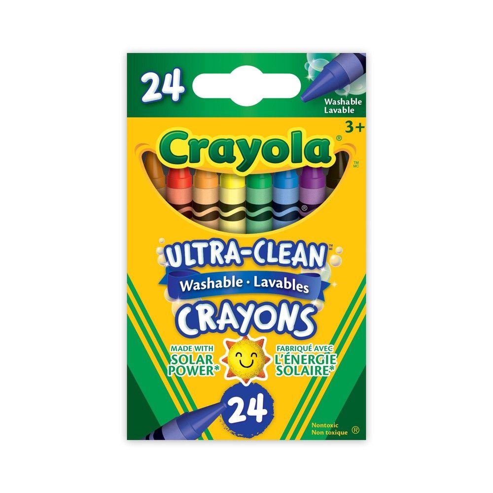 Crayons de cire lavable (24)