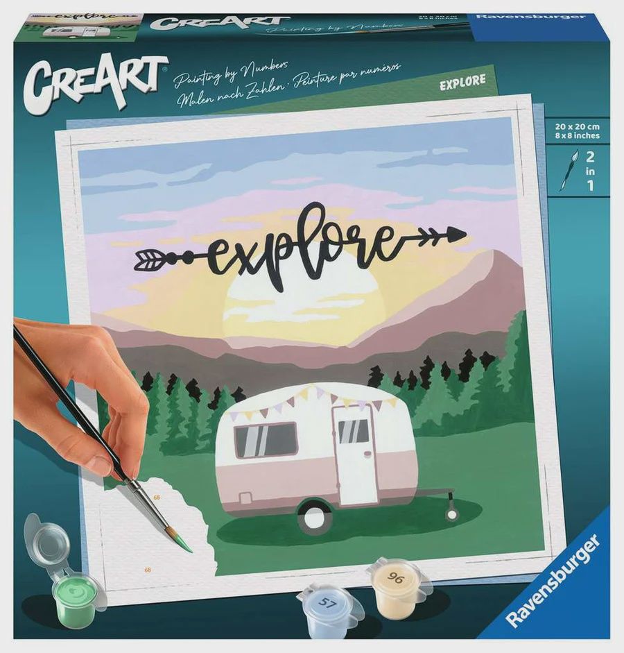 CREART - Peinture à numéros / Explore (20x20 cm)