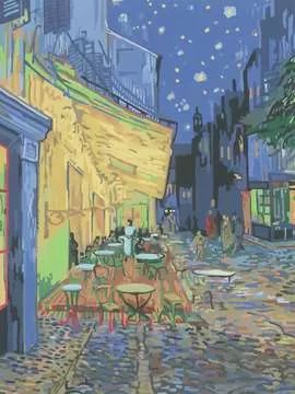 CREART - Peinture à numéros / Van Gogh : Café (30x40 cm)