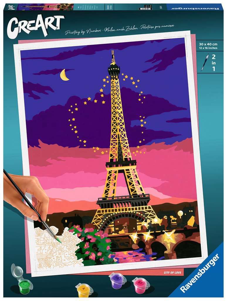 CREART - Peinture à numéros / Paris City of Love (30x40 cm)