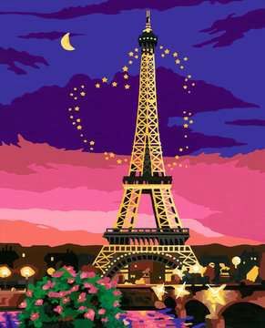 CREART - Peinture à numéros / Paris City of Love (30x40 cm)