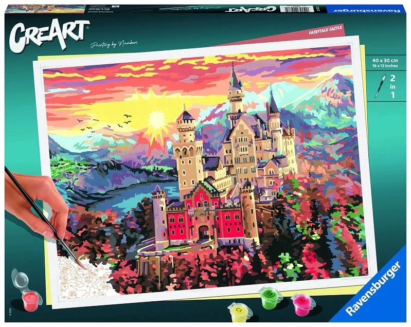 CREART - Peinture à numéros / Château féérique (40x30 cm)