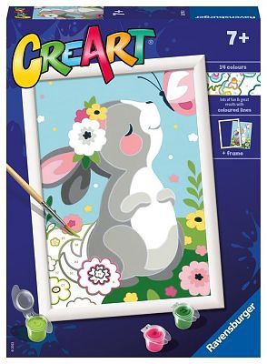 CREART - Peinture à numéros / Beautiful Bunny (18x24 cm)