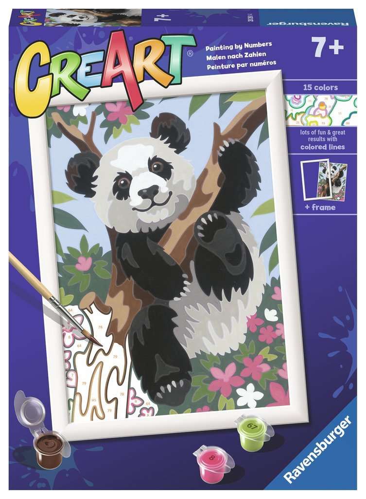 CREART - Peinture à numéros / Panda (18x24 cm)