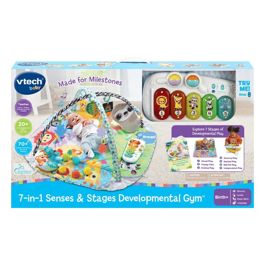 Maxi tapis d’éveil sensoriel 7 en 1