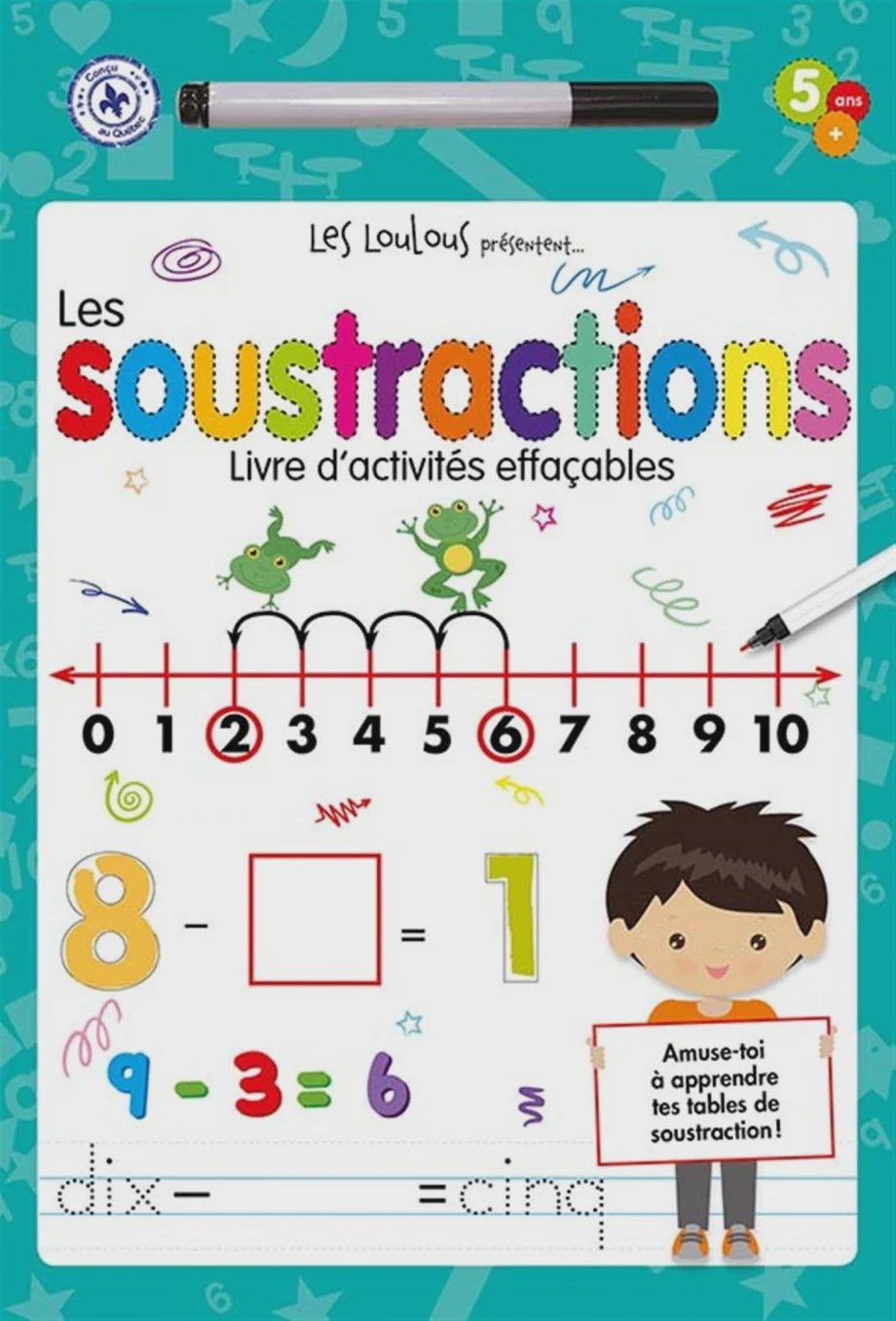 Les Soustractions - Livresd&#39;Activités Effacable