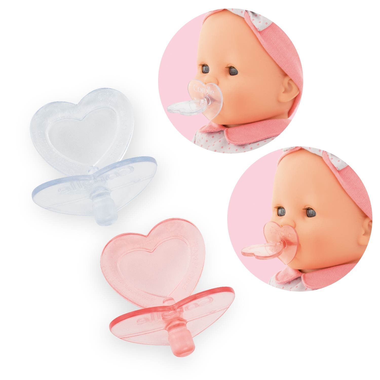 Tétines en forme de coeur pour poupée (2)