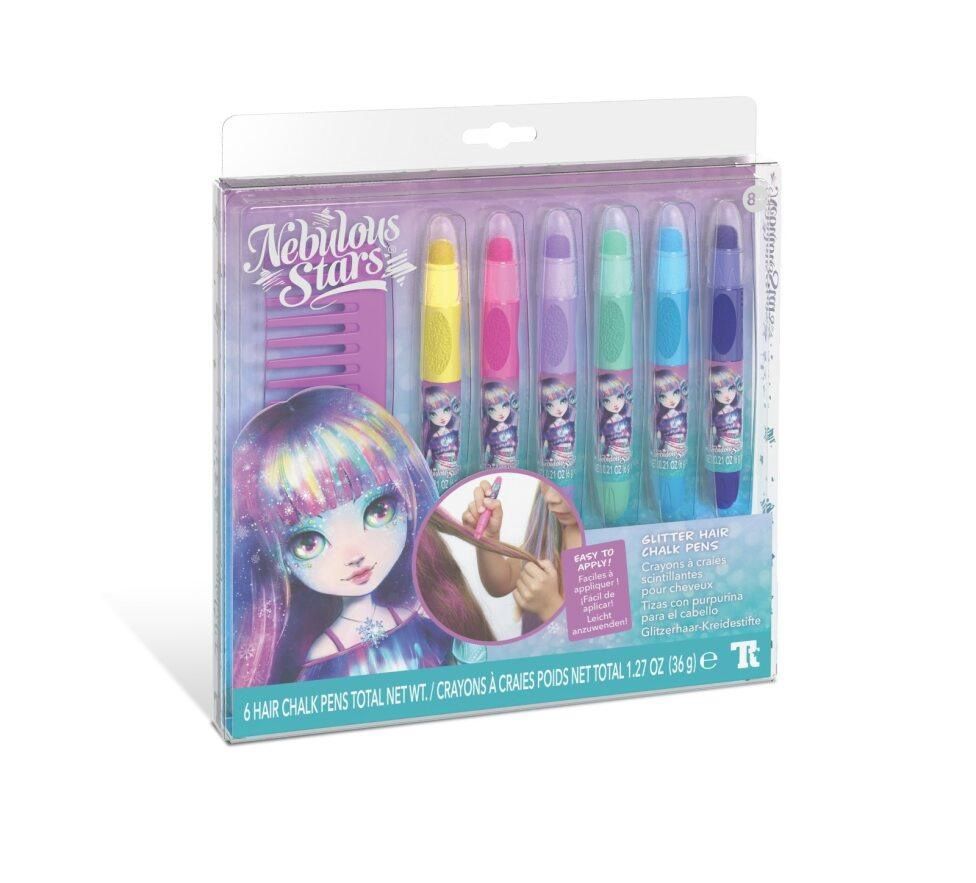 Crayons à craies scintillantes pour cheveux - Isadora